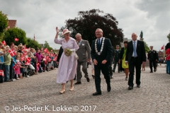 28-07-2010, H.M. Dronning Margrethe  besøger Ribe.