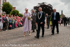 28-07-2010, H.M. Dronning Margrethe  besøger Ribe.