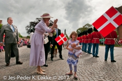 28-07-2010, H.M. Dronning Margrethe  besøger Ribe.