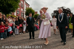 28-07-2010, H.M. Dronning Margrethe  besøger Ribe.